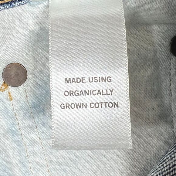 Agolde Jeans Womens 26 Blue Riley High Rise Crop Button Fly Raw Hem Inseam 25 in - Picture 12 of 16